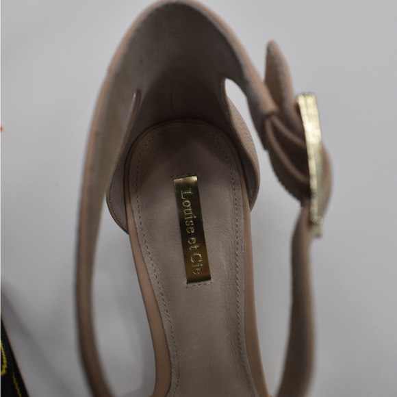 Louise Et Cie Kamisa Nude Leather Heels US 10M - Picture 10 of 13
